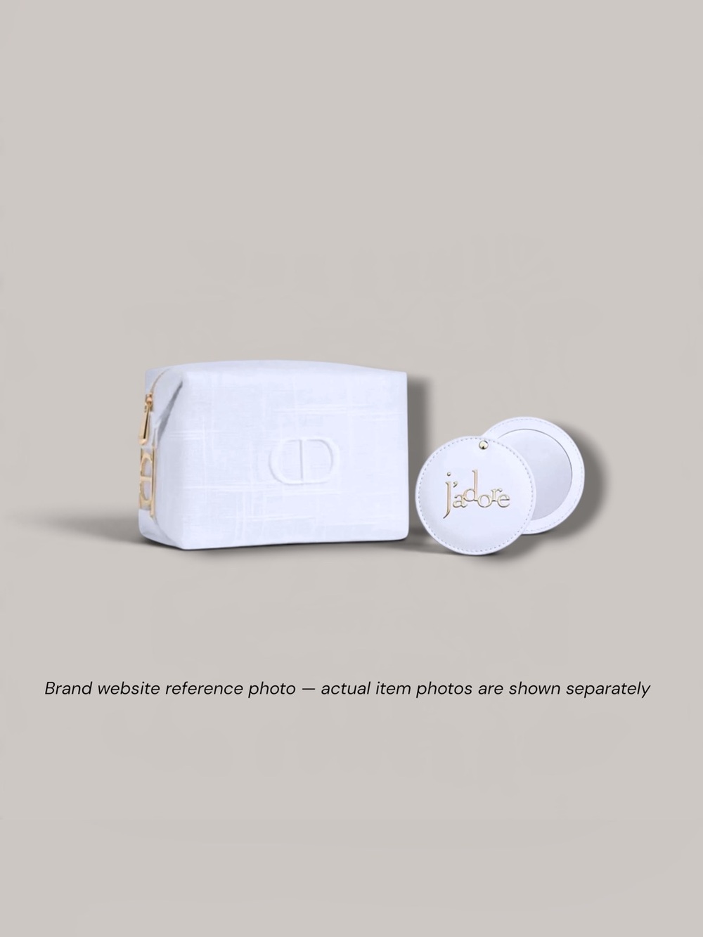 Dior J’adore White Compact Mirror & CD Cosmetic Pouch GWP Gift Set